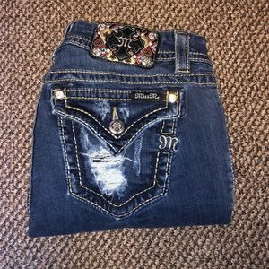 Embellished miss me jeans
